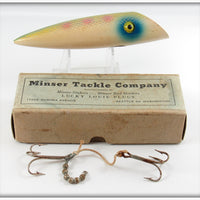 Minser Tackle Co Silver Scale Pink Spots Lucky Louie Salmon Plug In Box