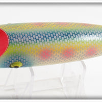 Minser Tackle Co Silver Scale Pink Spots Lucky Louie Salmon Plug In Box