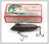 Vintage Heddon Silver Herring Sea Basser Spook Jr Lure In Box