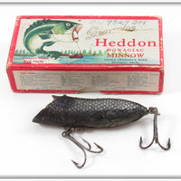 Vintage Heddon Silver Herring Sea Basser Spook Jr Lure In Box