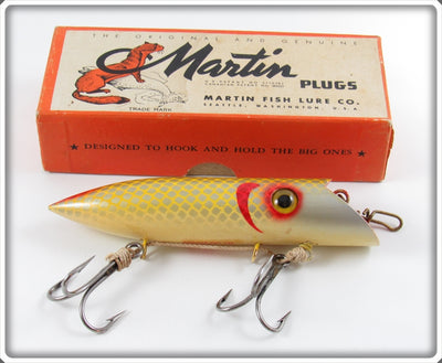 Martin Yellow Silver Scale Salmon Plug In Unmarked Box