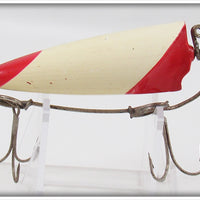 Bite Em Bate Co Red & White Rotating Bait