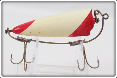 Bite Em Bate Co Red & White Rotating Bait