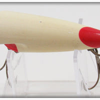 Bite Em Bate Co Red & White Rotating Bait