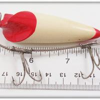 Bite Em Bate Co Red & White Rotating Bait