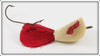 Vintage Jamison White & Red Coaxer Lure