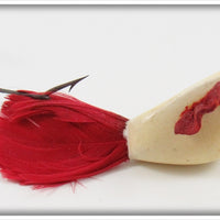 Vintage Jamison White & Red Coaxer Lure