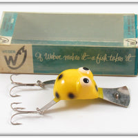 Vintage Weber Yellow Flip Frog Lure In Box