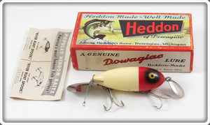 Heddon Red Head White Go Deeper Crab In Box D 1900 RH Lure
