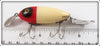 Heddon Red Head White Go Deeper Crab In Box D 1900 RH