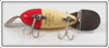 Heddon Red Head White Go Deeper Crab In Box D 1900 RH