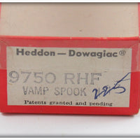 Heddon Red Head Flitter Vamp Spook In Box 9750 RHF