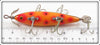 Heddon Spotted Orange 150 Dowagiac Minnow In Box