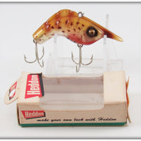 Vintage Heddon Amber Gold Craw Shrimp Lure In Box 375 AGO