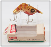 Vintage Heddon Amber Gold Craw Shrimp Lure In Box 375 AGO
