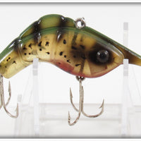 Vintage Heddon Amber Green Craw Shrimp Lure 375 AMG