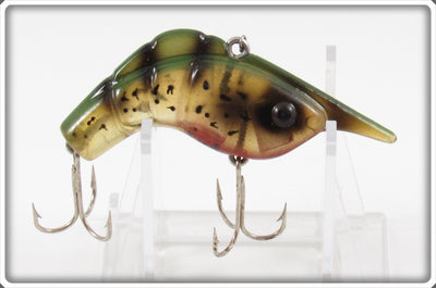 Vintage Heddon Amber Green Craw Shrimp Lure 375 AMG