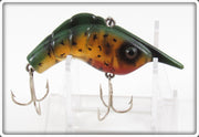 Vintage Heddon Amber Green Craw Shrimp 375 AMG Lure