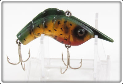 Vintage Heddon Amber Green Craw Shrimp 375 AMG Lure