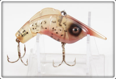 Vintage Heddon Amber Pearl Craw Shrimp Lure 375 AMP