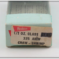 Heddon Amber White Craw Shrimp In Box 375 AMW