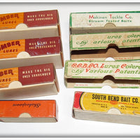 Lot of 33 Empty Boxes South Bend, Bomber, Heddon & More