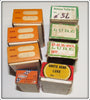 Lot of 33 Empty Boxes South Bend, Bomber, Heddon & More