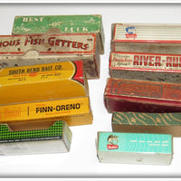Lot of 33 Empty Boxes South Bend, Bomber, Heddon & More