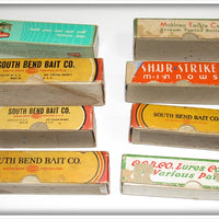 Lot of 33 Empty Boxes South Bend, Bomber, Heddon & More