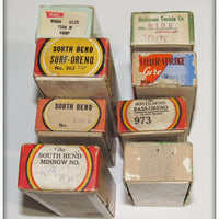 Lot of 33 Empty Boxes South Bend, Bomber, Heddon & More