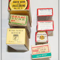 Lot of 33 Empty Boxes South Bend, Bomber, Heddon & More