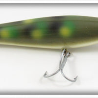 Vintage Bagley Green Frog Diving Bang O B DB-08 Lure