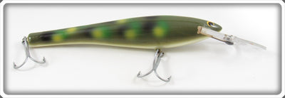 Vintage Bagley Green Frog Diving Bang O B DB-08 Lure