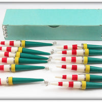 12 Ideal Fishing Float Co. Sensitive Floats In Dealer Box