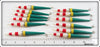 12 Ideal Fishing Float Co. Sensitive Floats In Dealer Box