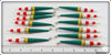 12 Ideal Fishing Float Co. Sensitive Floats In Dealer Box