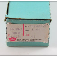 12 Ideal Fishing Float Co. Sensitive Floats In Dealer Box
