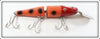 Vintage Creek Chub Orange Spotted Jointed Pikie Lure 2630