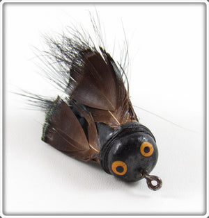 Vintage Heddon Black Ozark Ripley Bass Bug Lure