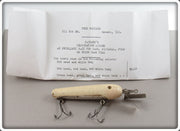 Vintage Fred Paulson White Paulson's Combination Minnow Lure