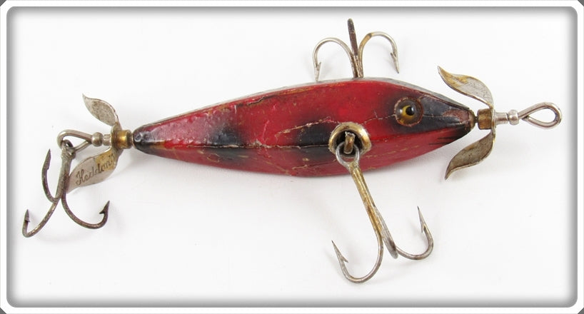 Vintage Heddon Red With Black Spots 0 Dowagiac Minnow Lure 02 