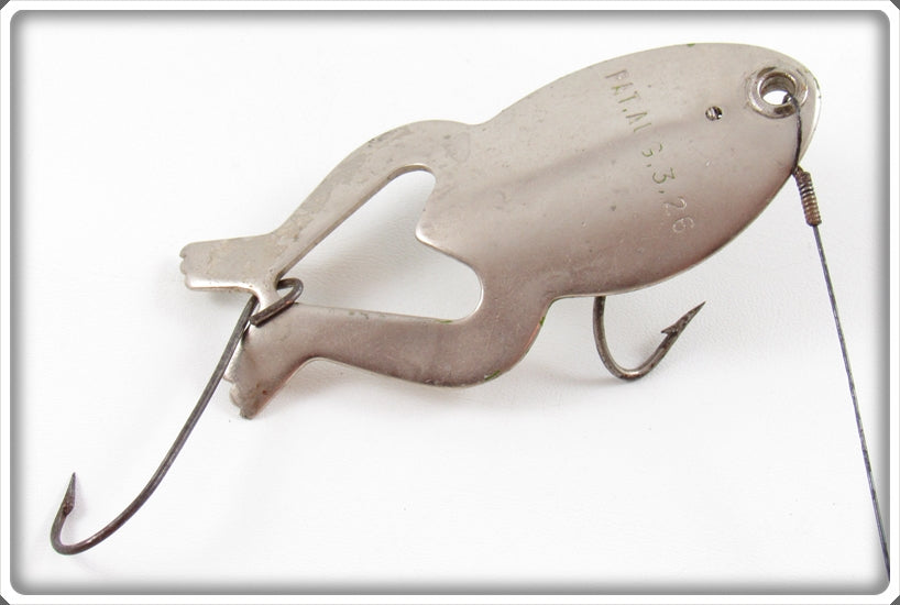 Vintage Heddon Nickel Spoony-Frog Lure 