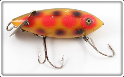 Heddon Yellow With Red & Black Spots Baby Crab Wiggler Lure