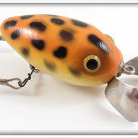 Vintage Bear Creek Orange Black Spots Tweedler Lure