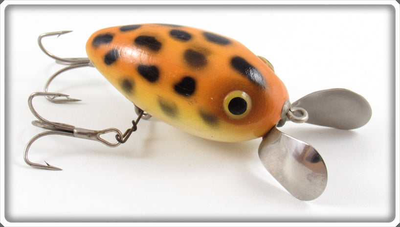 Vintage Bear Creek Orange Black Spots Tweedler Lure