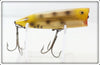 Vintage Heddon Fish Flash Yellow Black Spots Chugger FF 9540 YBS Lure