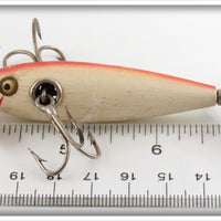 Pflueger White Blended Red Back Trade Minnow