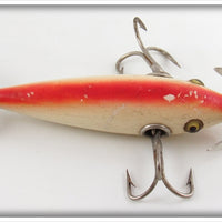 Pflueger White Blended Red Back Trade Minnow