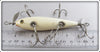 Pflueger All White Five Hook Neverfail Minnow With Monarch Props