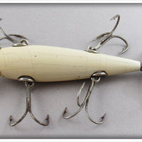 Pflueger All White Five Hook Neverfail Minnow With Monarch Props